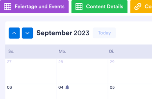 Social-Media-Kalendervorlage Template
