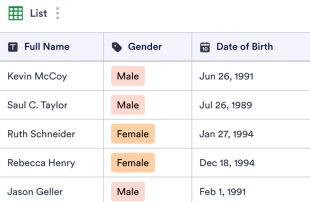Sports Roster Template