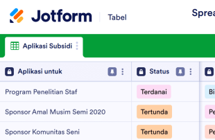 Spreadsheet Pelacak Tunjangan Sheet Template
