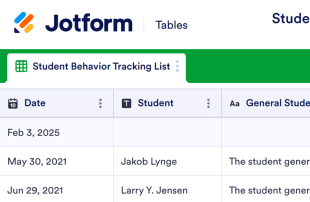 Student Behavior Tracking Spreadsheet Template