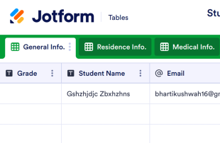 Student Information Spreadsheet Template