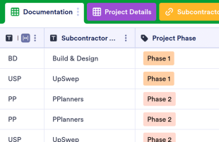 Subcontractor Documentation Tracker Spreadsheet Template