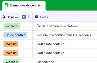 Suivi des demandes de congés Modèle de feuille de calcul