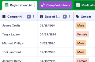 Summer Camp Sign Up Sheet Template