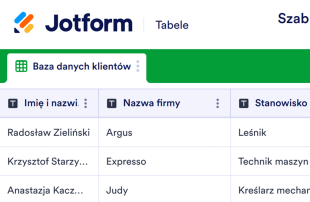 Szablon Bazy Danych Klientów Spreadsheet Template