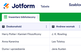 Szablon Inwentarza Bibliotecznego Spreadsheet Template