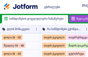 თავის ტკივილის ჩანაწერები Spreadsheet Template