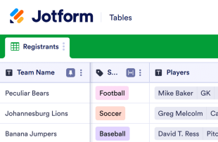 Team Sign Up Sheet Template