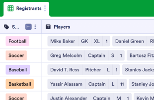 Team Sign Up Spreadsheet Template
