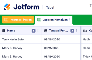 Templat Pelacak Pasien Spreadsheet Template