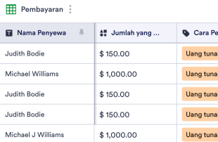 Templat Pencatatan Pembayaran Sewa Spreadsheet Template