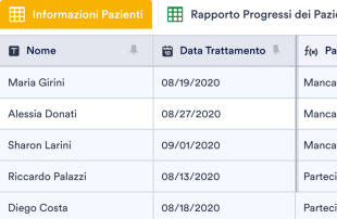 Template per il Monitoraggio dei Pazienti Modello di foglio di calcolo