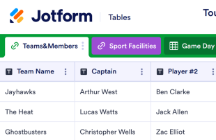Tournament Sign Up Sheet Template