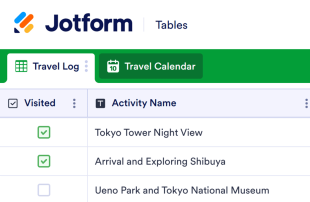 Travel Log Template