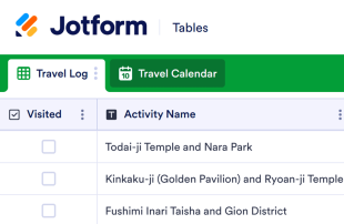 Travel Log Template Spreadsheet Template