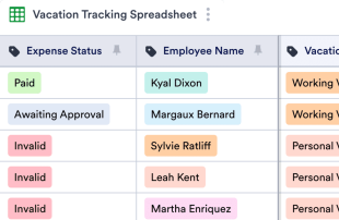 Vacation Tracker Spreadsheet Template