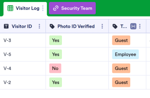 Visitor Log Template Spreadsheet Template