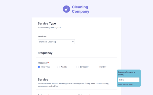 #1 House Cleaning Business Form - Theme Poster