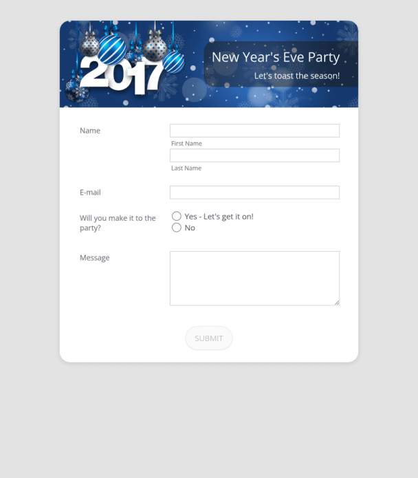 2017 Party - Theme Poster