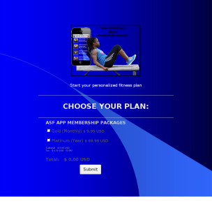 Blue Fitness - Theme Poster