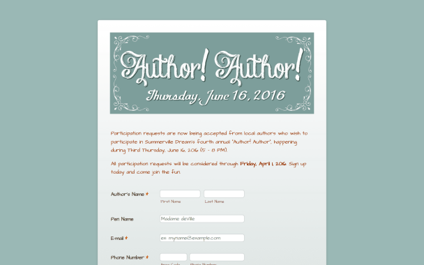 Storytelling Signup - Theme Poster
