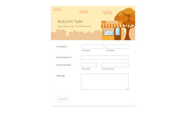 Autumn Sale - Theme Poster
