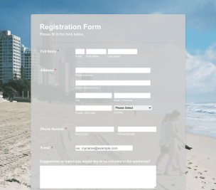 Beachfront Registration - Theme Poster