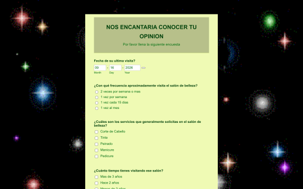 Beauty Salon Survey - Theme Poster