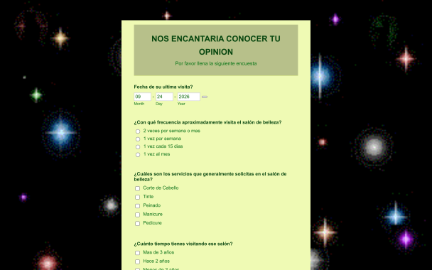 Beauty Salon Survey - Theme Poster