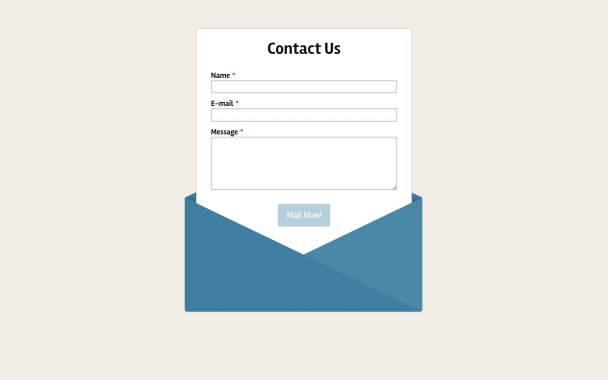 Blue Envelope - Theme Poster