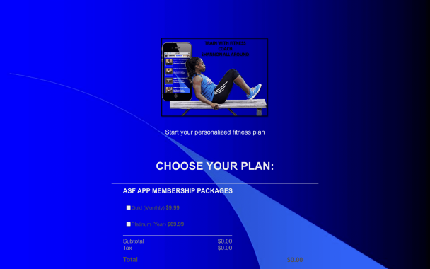 Blue Fitness - Theme Poster