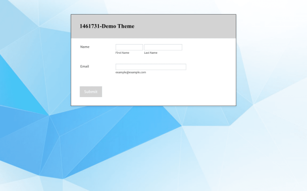 Blue Polygon Contact Theme - Theme Poster