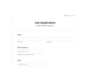 Job Application Form Theme - Theme Poster