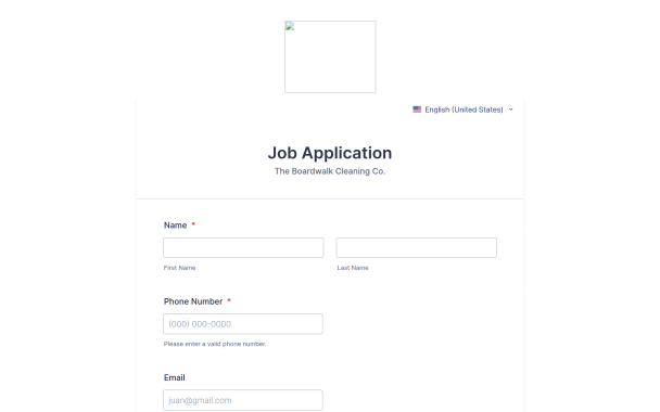 Job Application Form Theme - Theme Poster
