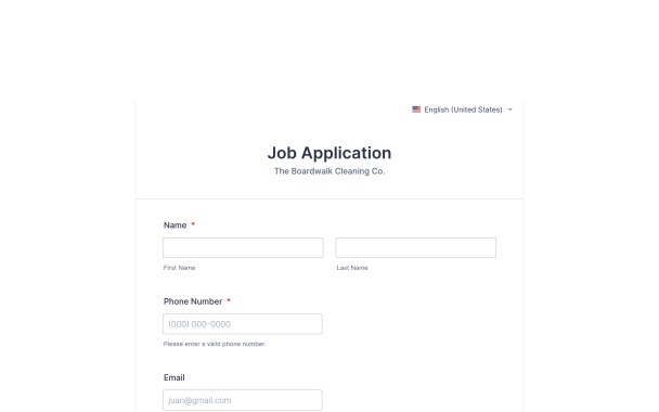 Job Application Form Theme - Theme Poster