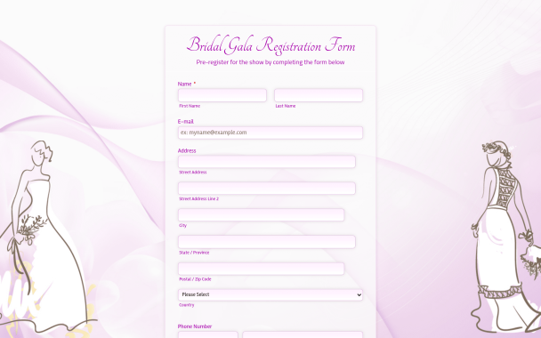Bridal Fashion - Theme Poster