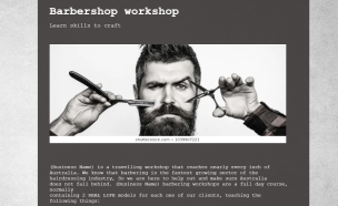 BARBER Skills Workshop - Theme Poster