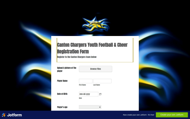 Canton Chargers - Theme Poster