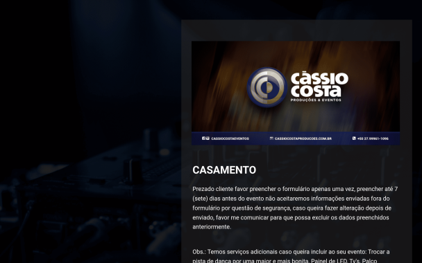 Cassio Costa - Theme Poster