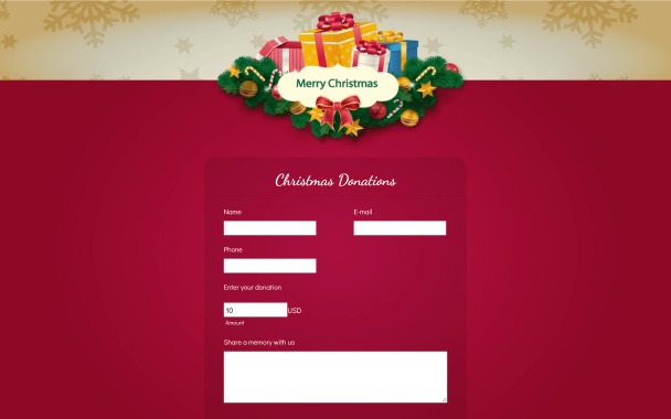 Christmas Donation - Theme Poster