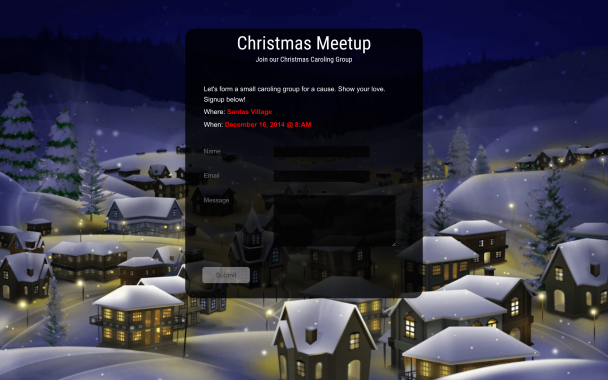Christmas Village - Theme Poster