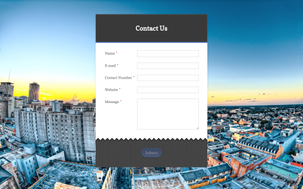 Cityscape Contact Form - Theme Poster