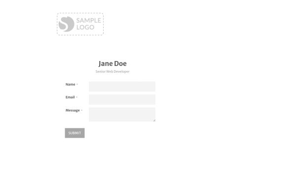 Clean Developer Contact - Theme Poster