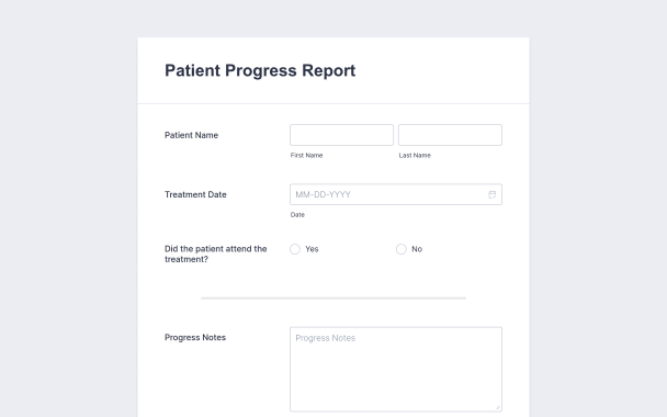 Clean Patient Progress Report - Theme Poster