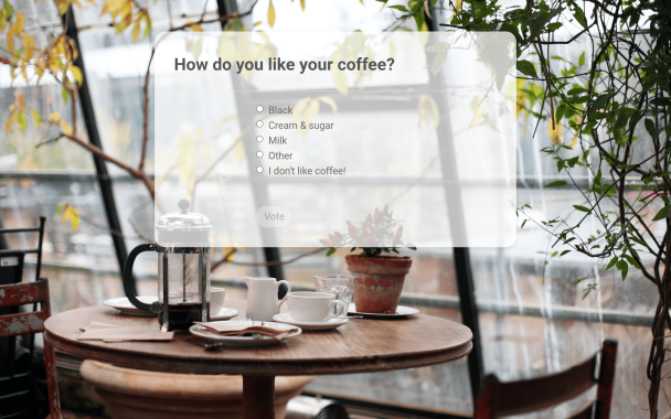 Coffee Poll - Theme Poster