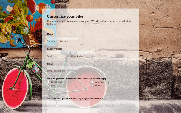Customize Your Bike - Theme Poster