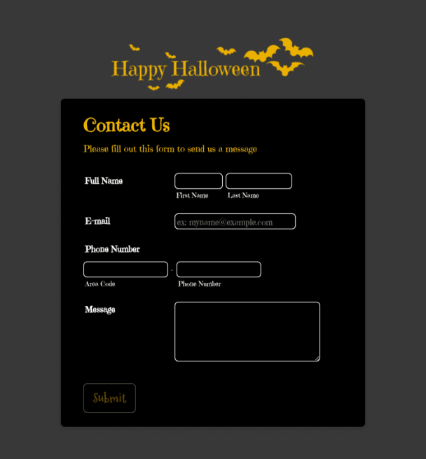 Dark Halloween - Theme Poster