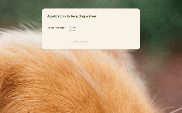 Dog Walker Application - Theme Poster