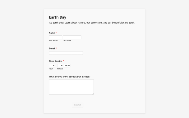 Earth Day - Theme Poster