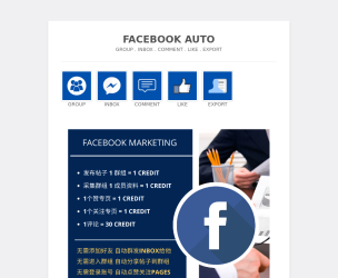 Facebook Auto - Theme Poster